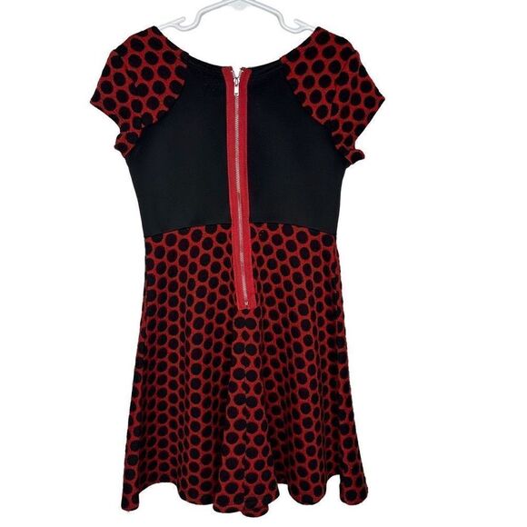 Bonnie Jean Dress A Line Polka Dot Printed Dress 6 #U1061 - Picture 2 of 10